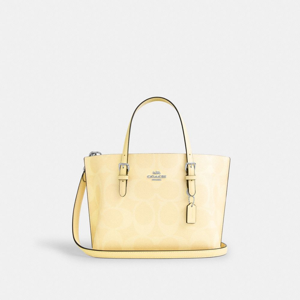 COACH®,モリー トート バッグ 25・シグネチャー キャンバス,トートバッグ,ｼﾙﾊﾞｰ/ﾍｲ