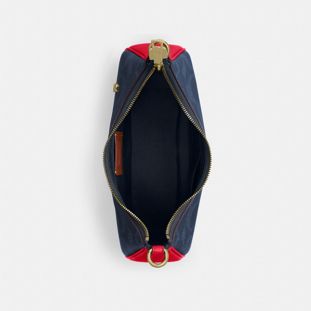 COACH®,SAC TERI HOBO EN TOILE EXCLUSIVE,Toile exclusive,Im/Denim/Rouge audacieux,Inside View,Top View