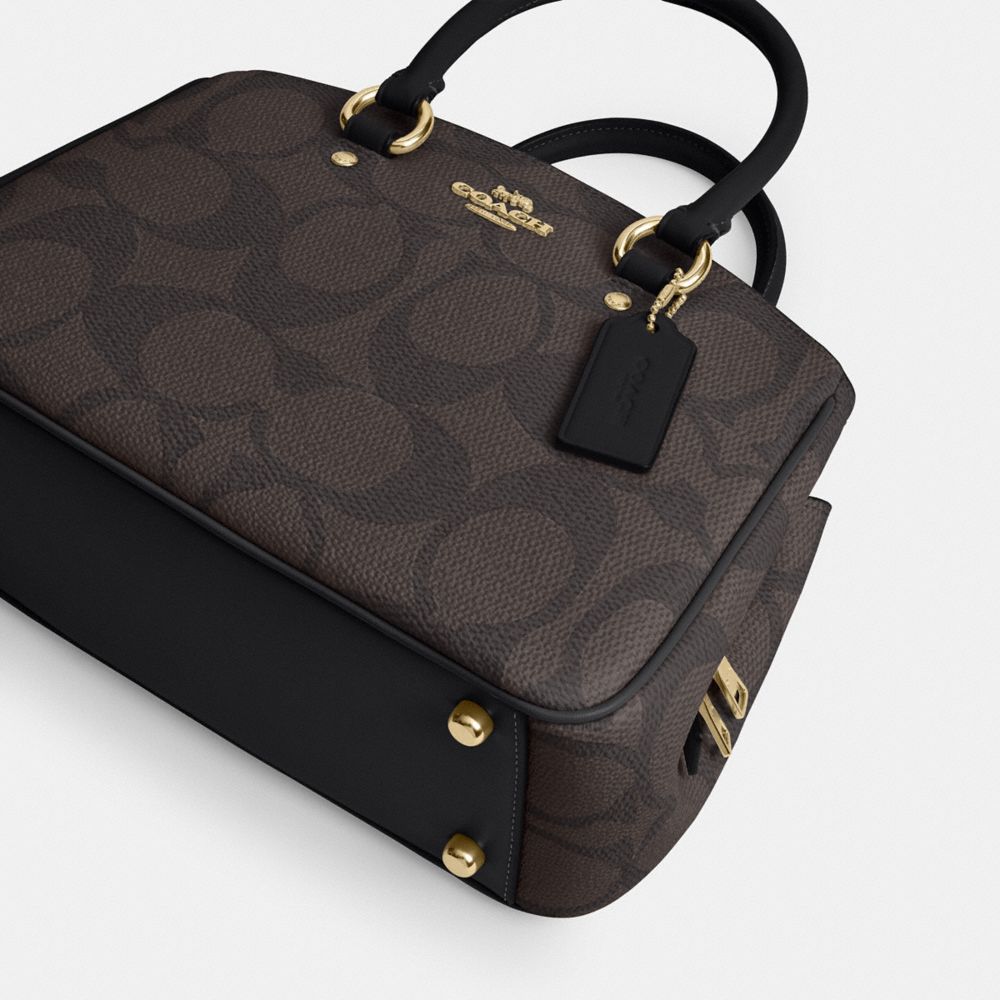 COACH®,Savannah Small Carryall Bag In Signature Canvas,,Outsole View
