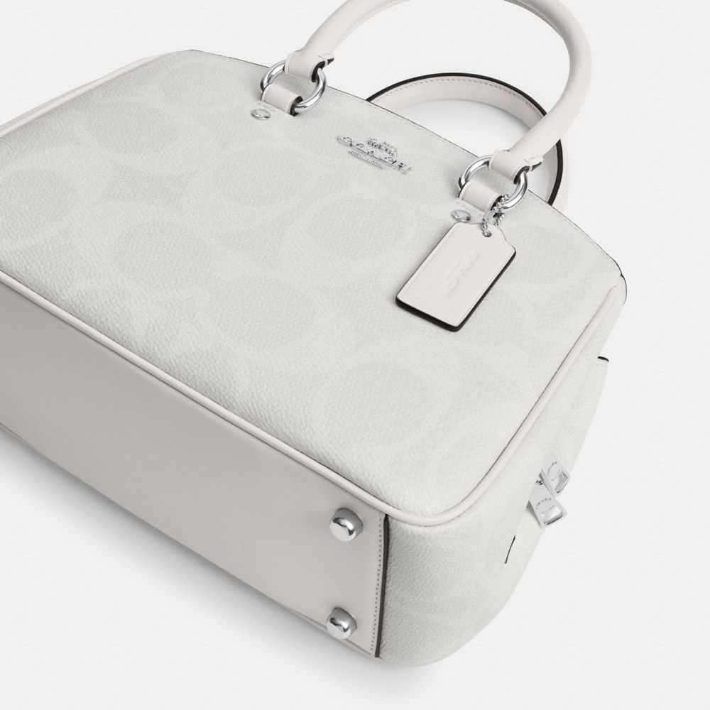 COACH®,Savannah Small Carryall Bag In Signature Canvas,,Outsole View