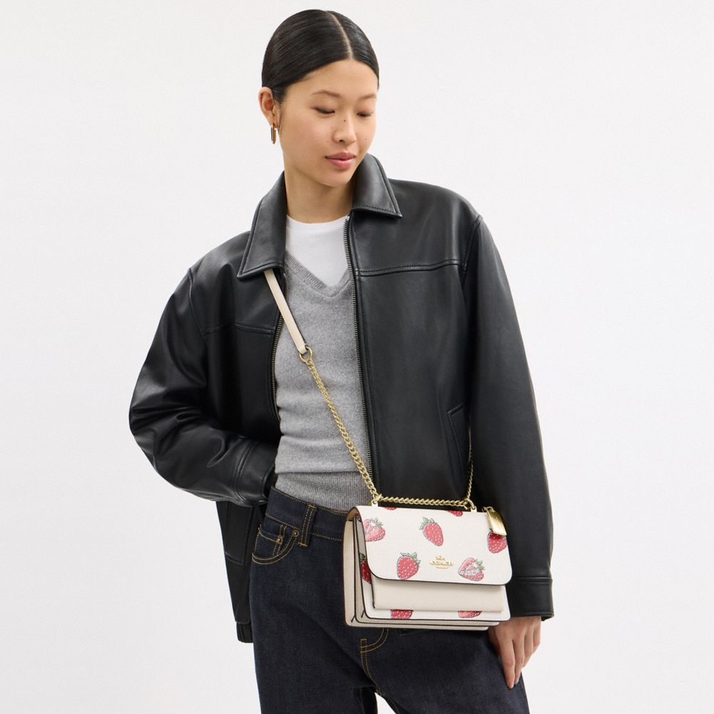 COACH®,Klare Crossbody With Strawberry Print,