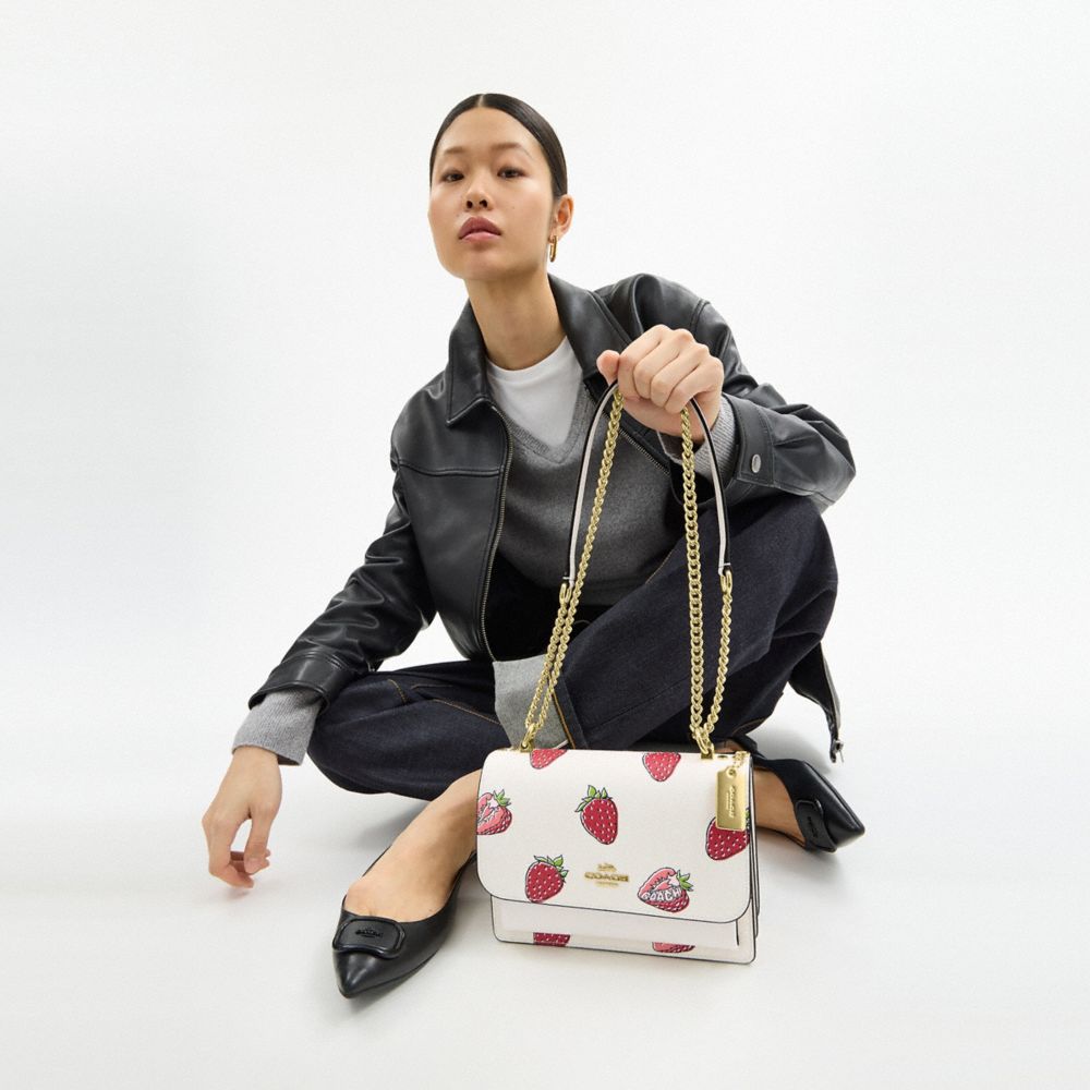 COACH®,Klare Crossbody With Strawberry Print,