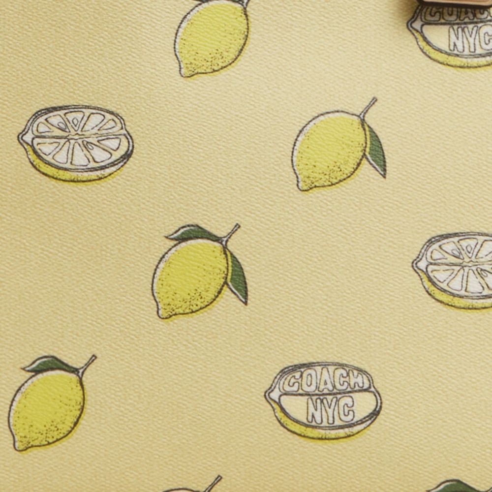 COACH®,City Tote Bag With Lemon Print,,Closer View