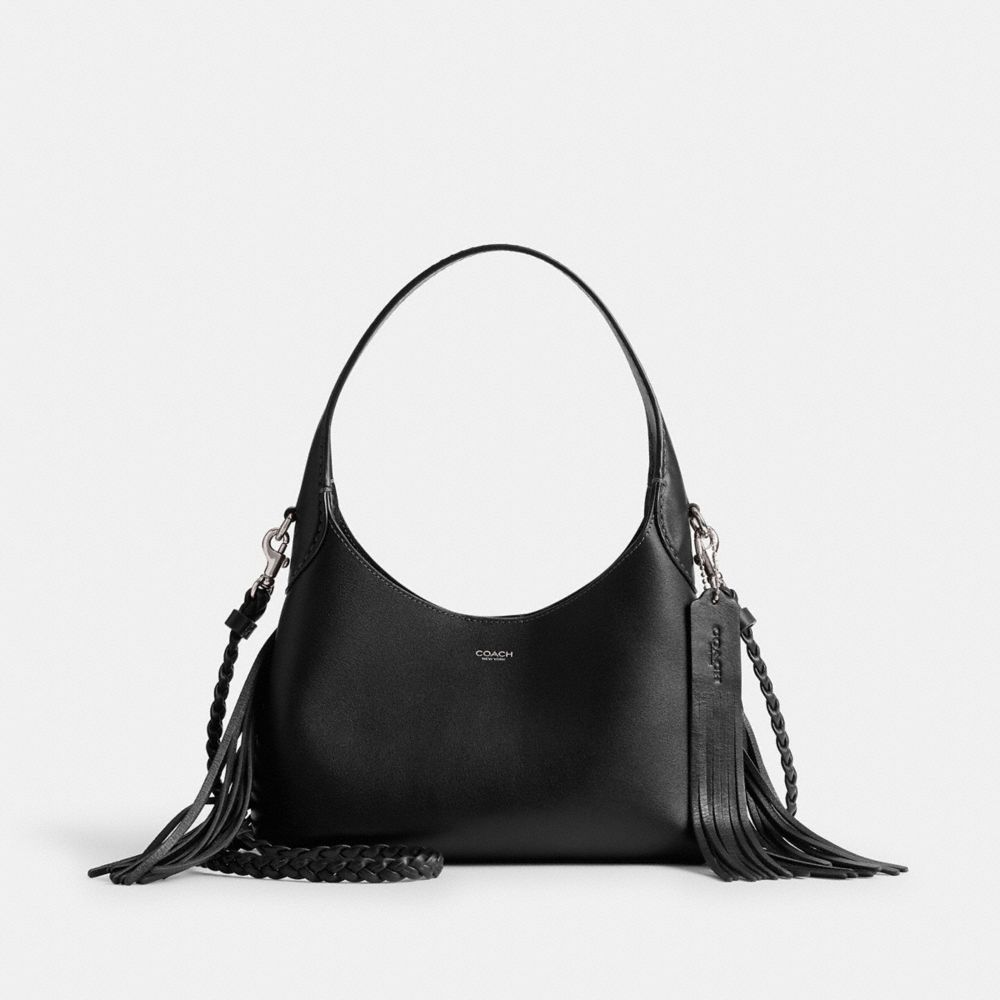 COACH®,Brooklyn Shoulder Bag 23 With Fringe,,Front View image number 0