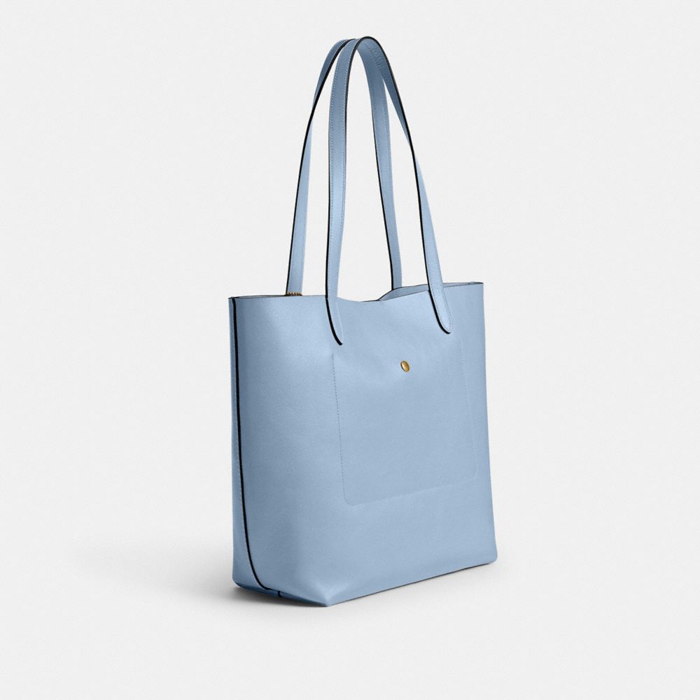 COACH®,マンハッタン トート,トートバッグ,ﾌﾞﾗｽ/ﾌﾞﾙｰﾍﾞﾙ