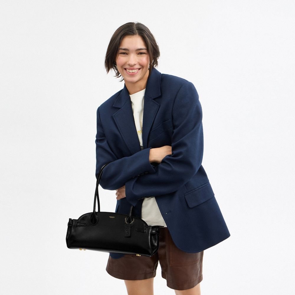 Coach Empire Carryall Bag 34 In Brass/black