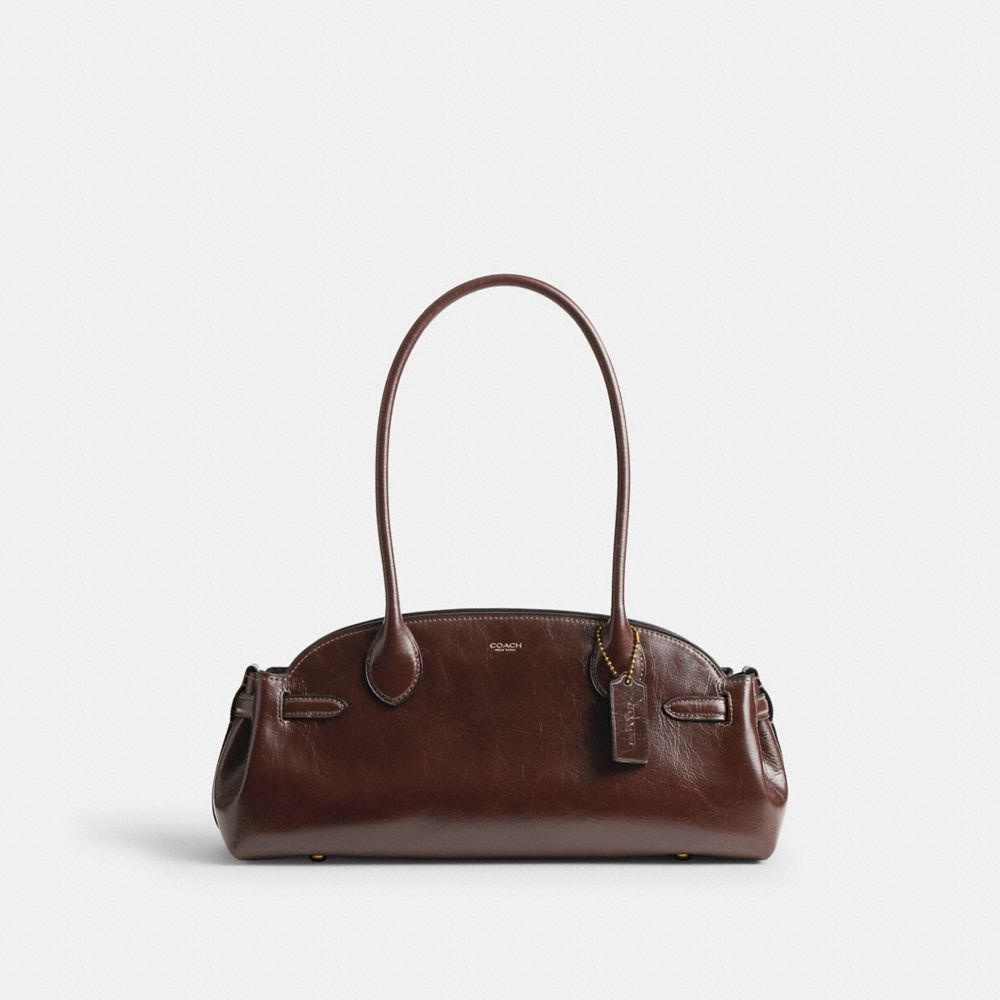 COACH®,Empire Carryall Bag 34,Brown,Front View