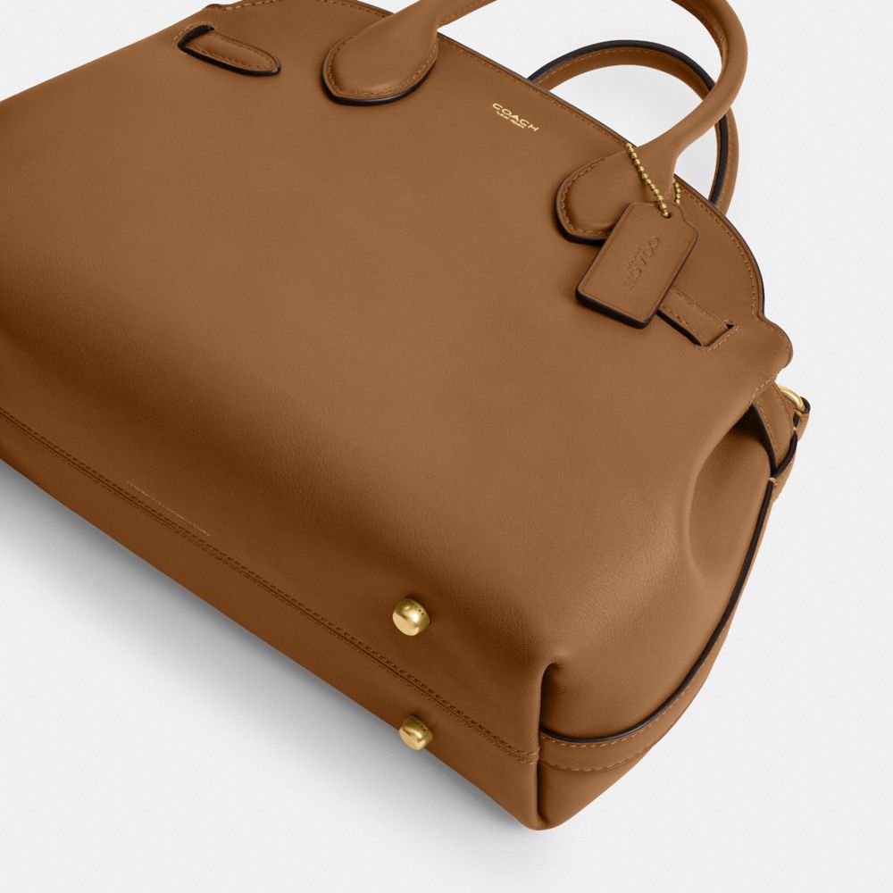 Coach Soft Empire Carryall Bag 28 In Brass/honey Brown