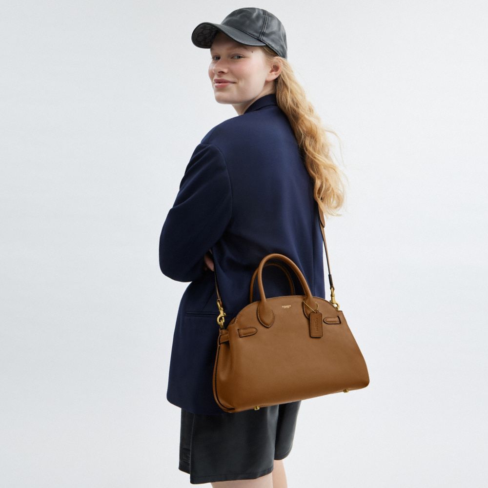 Coach Soft Empire Carryall Bag 28 In Brass/honey Brown