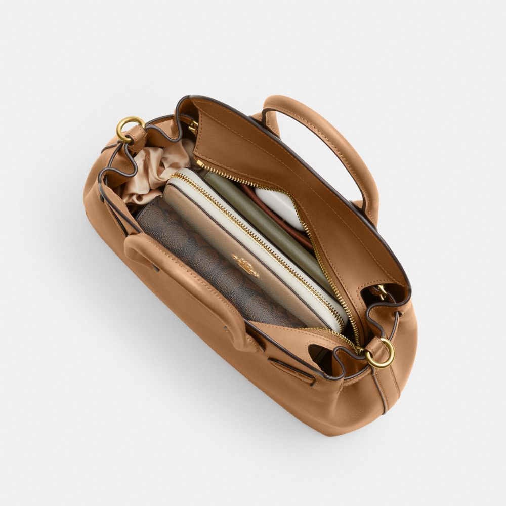 Coach Soft Empire Carryall Bag 28 In Brass/honey Brown