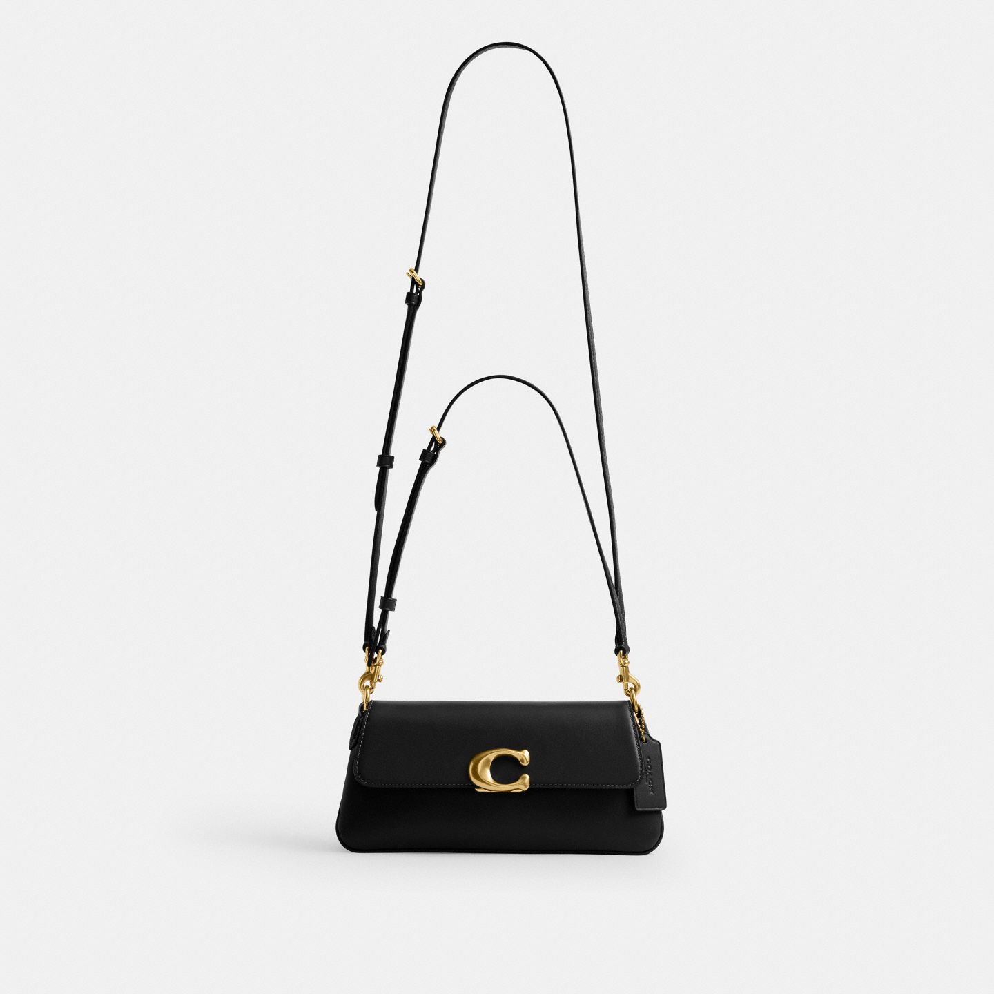 Женская сумка Coach Jet Shoulder, цвет: Латунный / Чёрный — фото 6