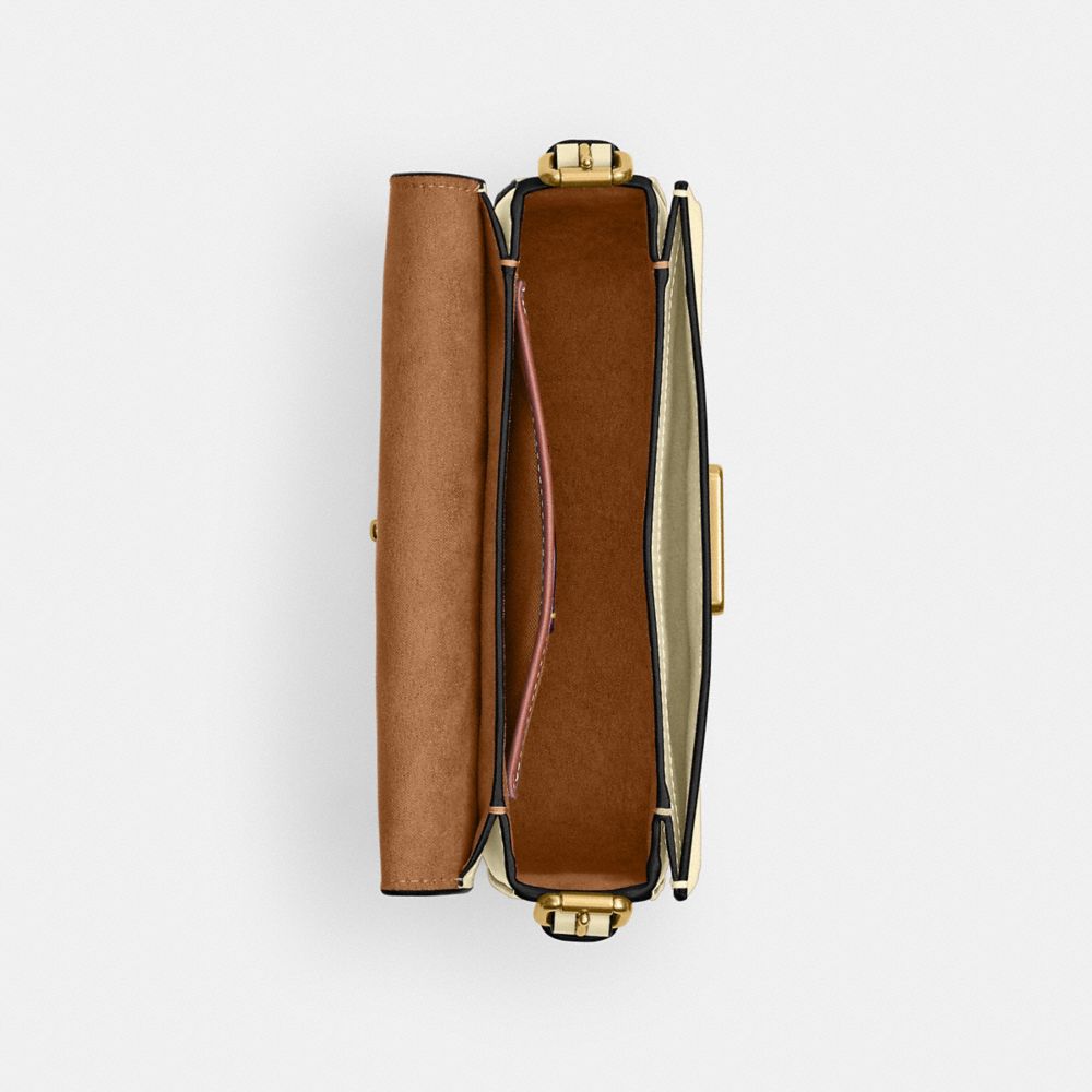 COACH®,Zoe Shoulder Bag,,Inside View,Top View