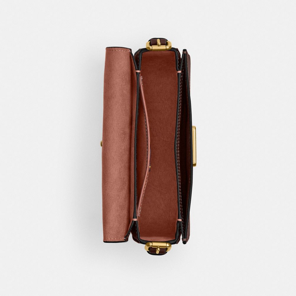 COACH®,Zoe Shoulder Bag,,Inside View,Top View
