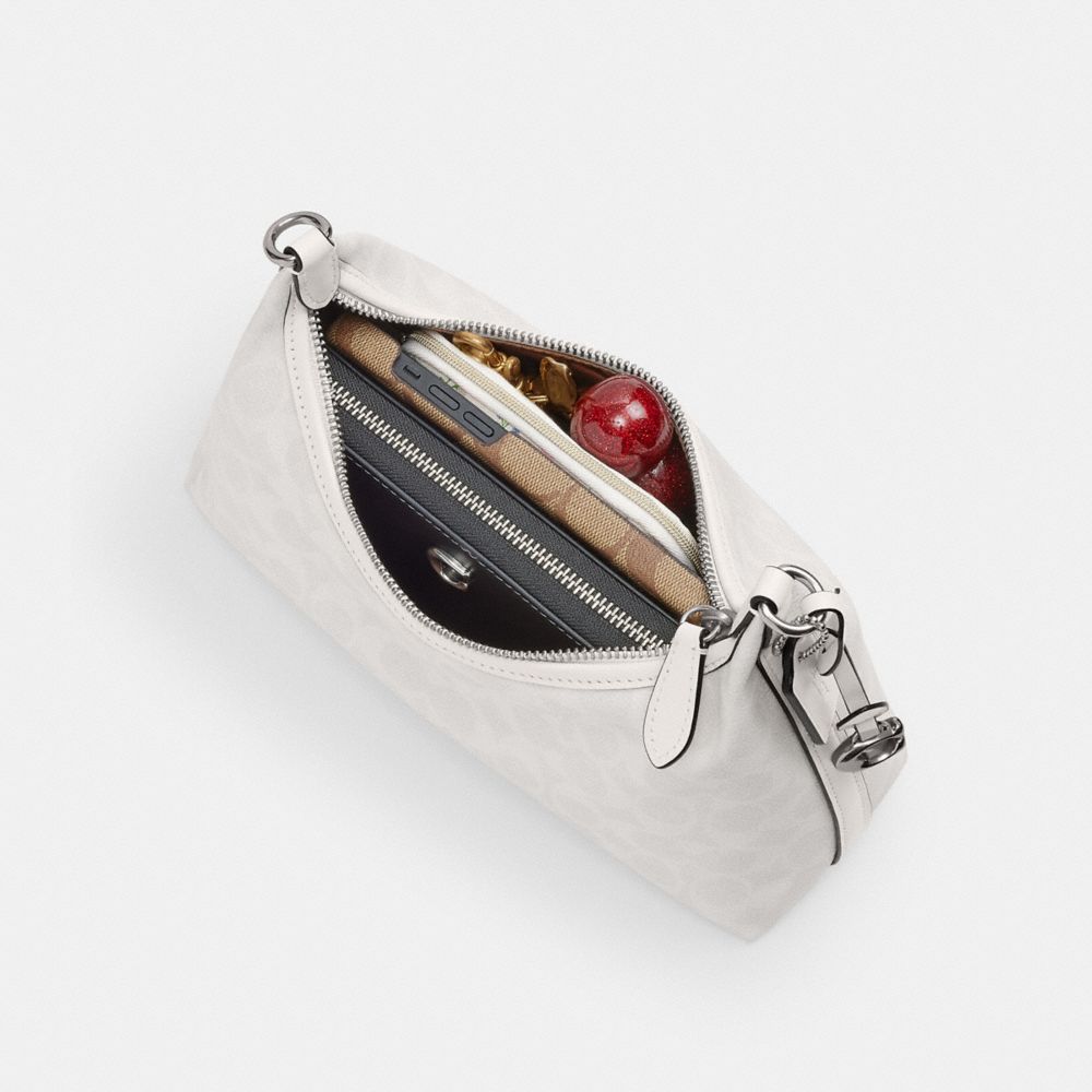 COACH®,Juliet Shoulder Bag 25 In Signature Canvas,,Inside View,Top View