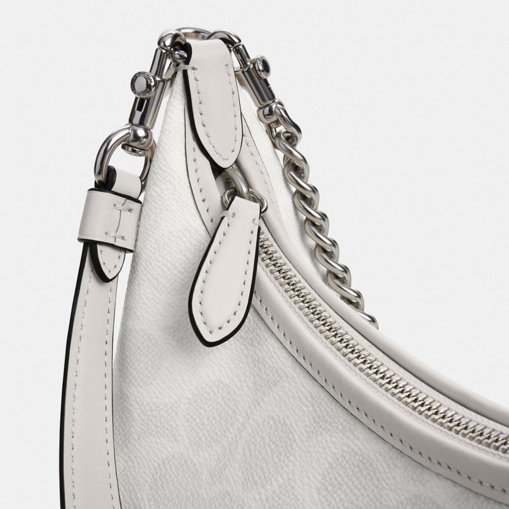 COACH®,ジュリエット ショルダー バッグ 25・シグネチャー キャンバス,ショルダーバッグ,ﾎﾜｲﾄ ﾁｮｰｸ