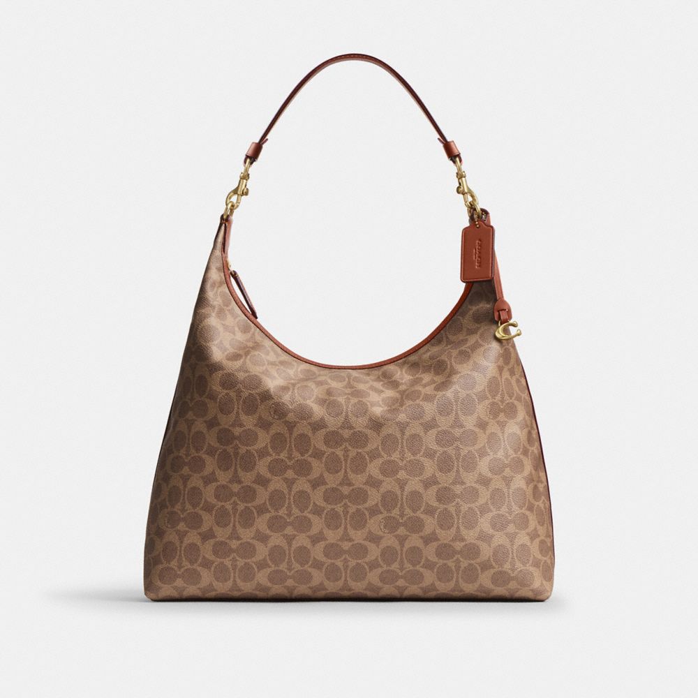 COACH®,Juliet Shoulder Bag 38 In Signature Canvas,,Front View