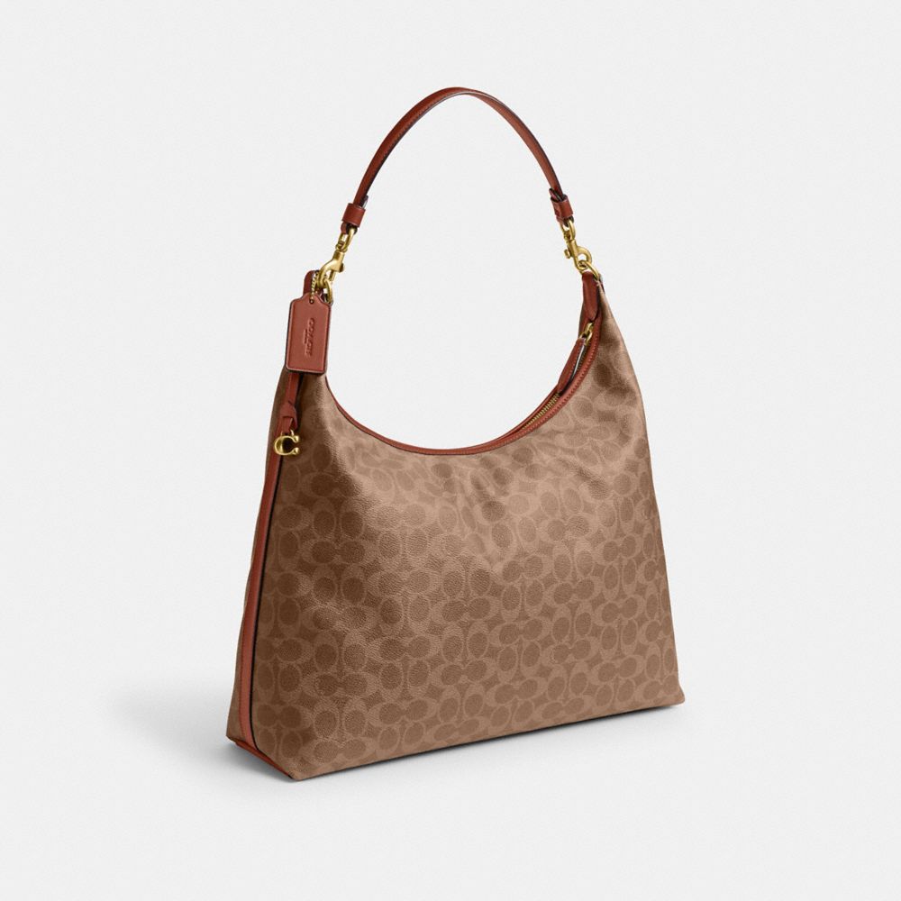 COACH®,Juliet Shoulder Bag 38 In Signature Canvas,,Angle View