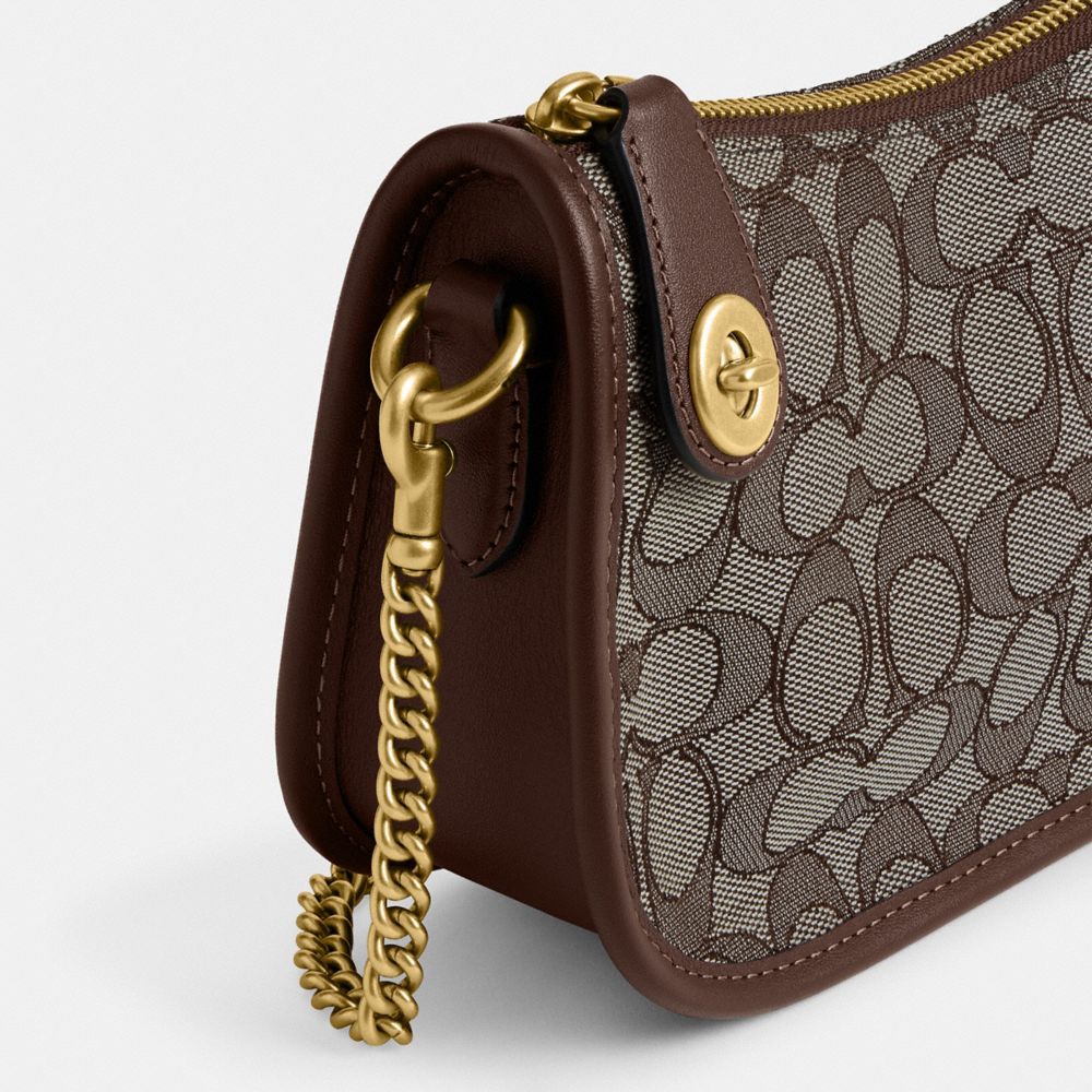 COACH®,Swinger Bag In Signature Jacquard,,Closer View