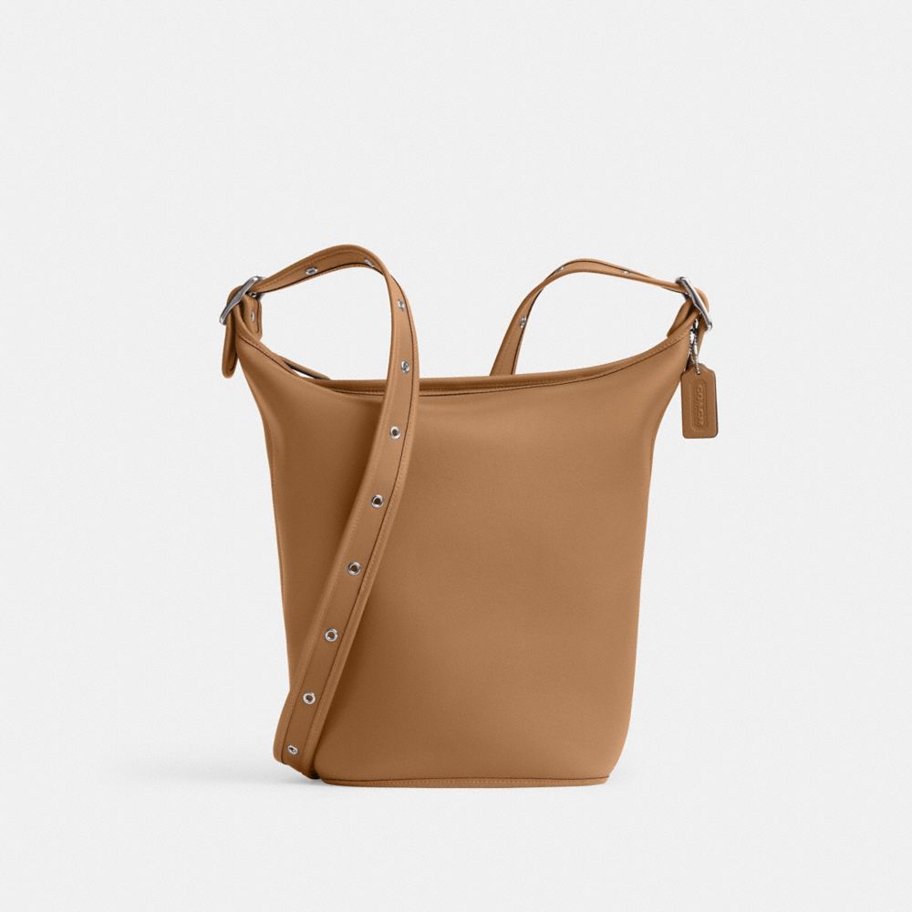 Coach Duffle Bag In Silver/honey Brown