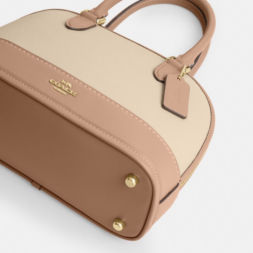 COACH®,Sabrina Satchel Bag In Colorblock,,Outsole View