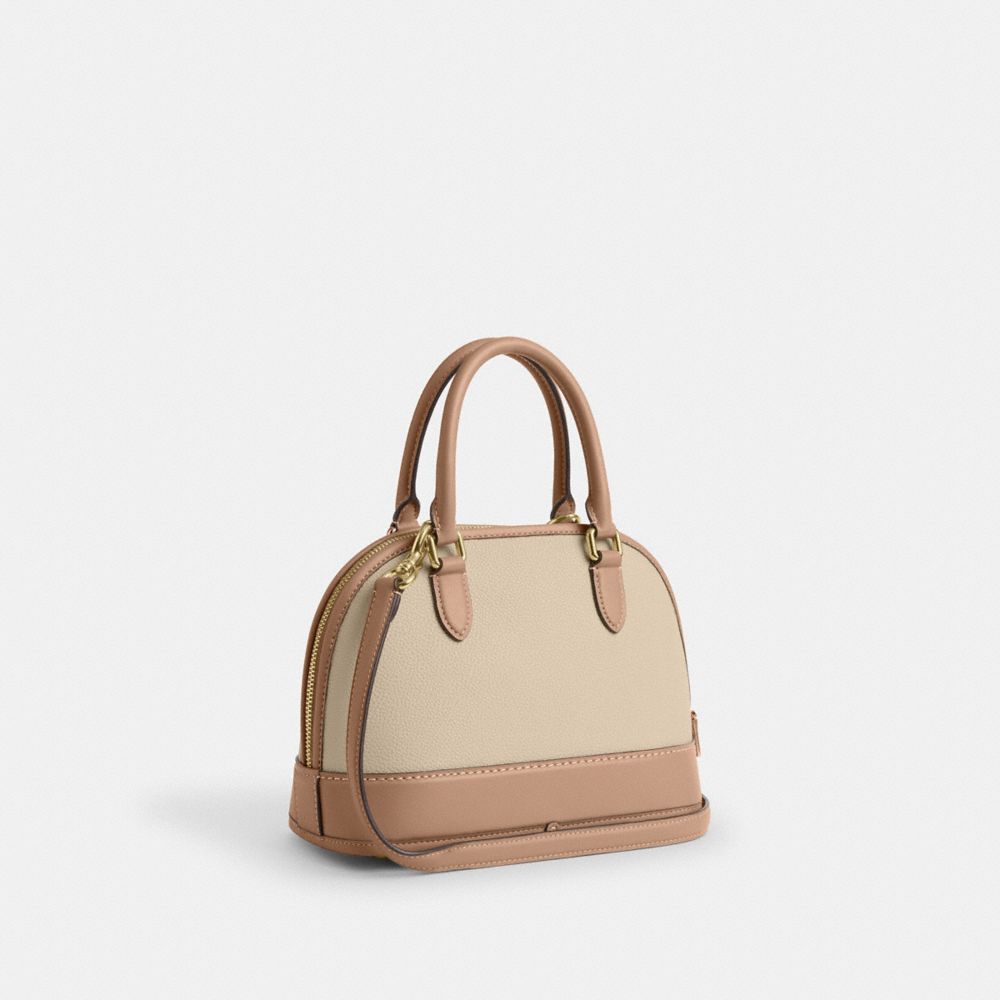 COACH®,Sabrina Satchel Bag In Colorblock,,Angle View