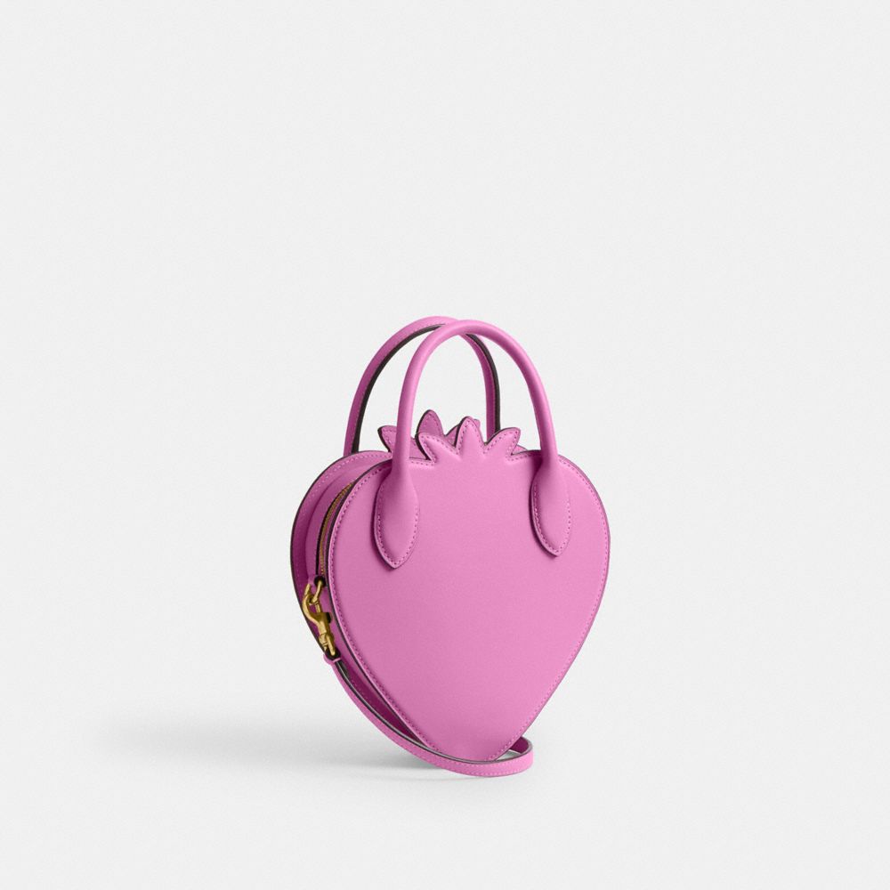 COACH®,Strawberry Bag In Regenerative Leather,,Angle View