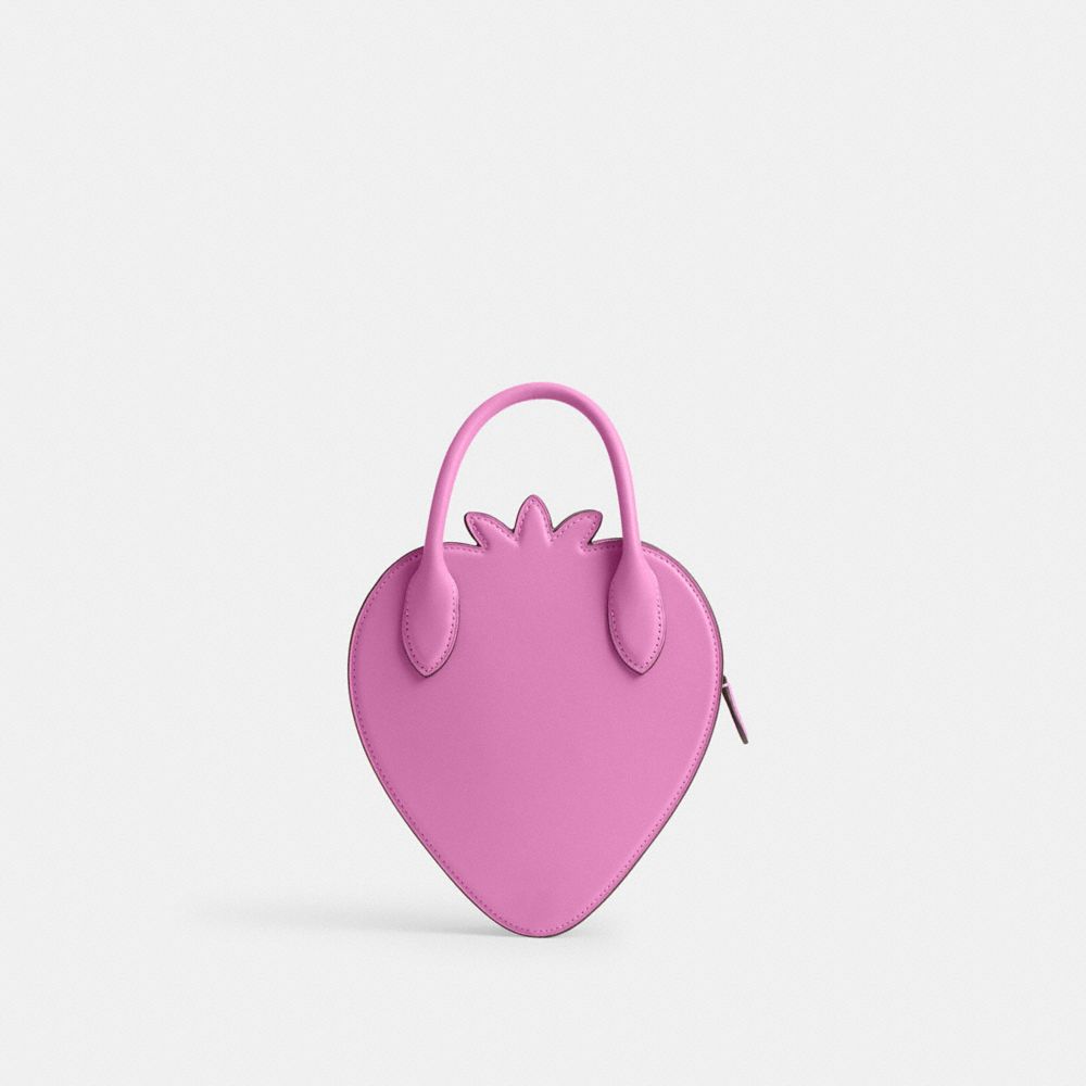 COACH®,Strawberry Bag In Regenerative Leather,,Back View