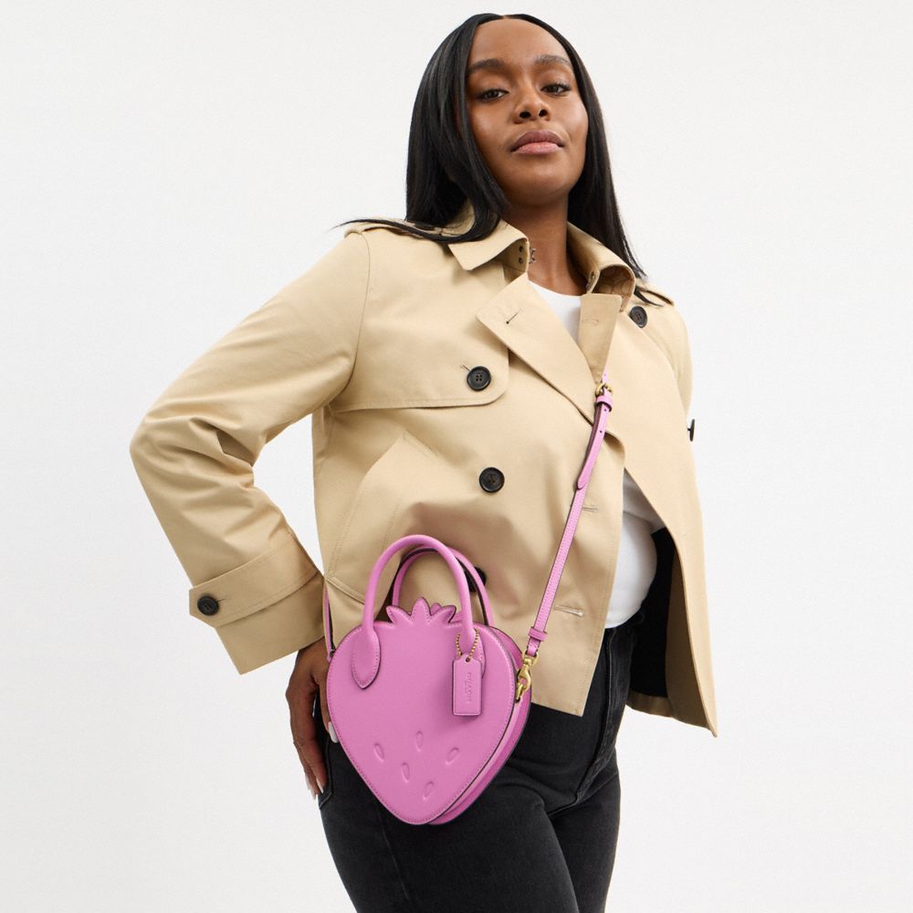 COACH®,Strawberry Bag In Regenerative Leather,