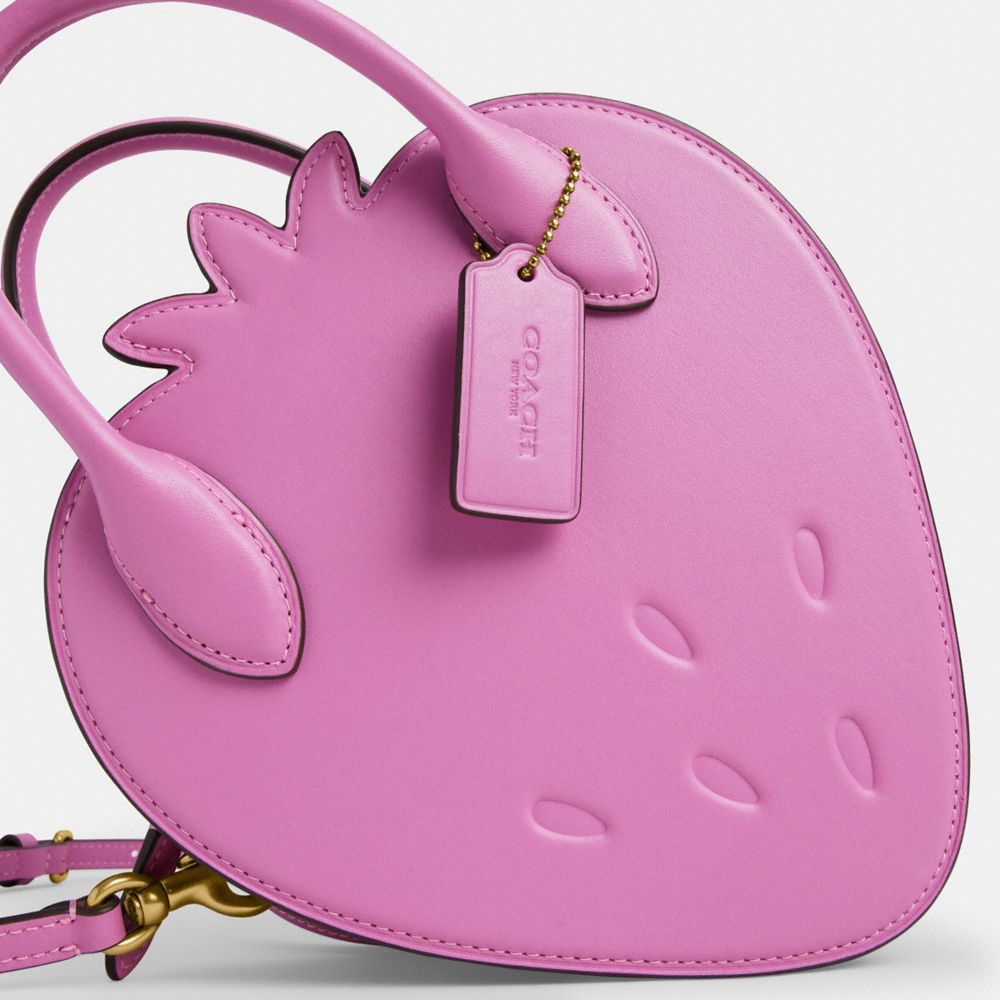 COACH®,Strawberry Bag In Regenerative Leather,,Closer View