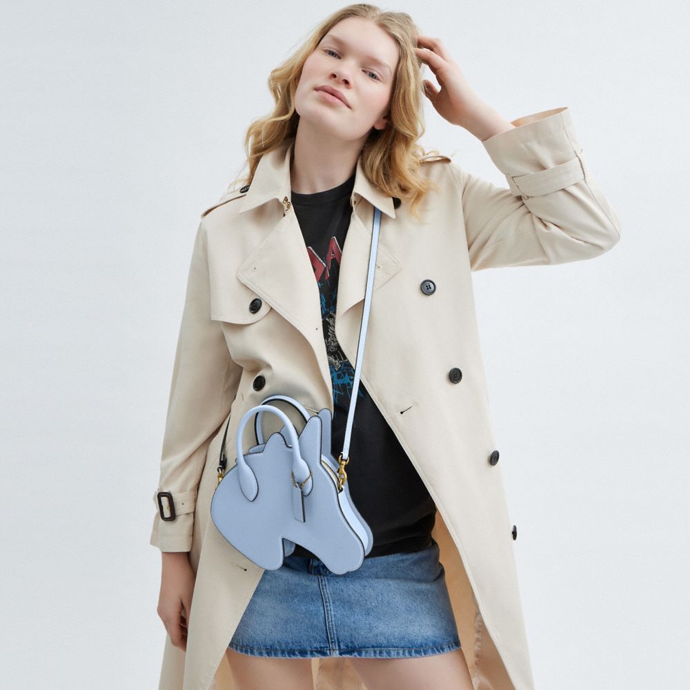 COACH®,SAC LICORNE EN CUIR RÉGÉNÉRÉ,Laiton/Jacinthe des bois