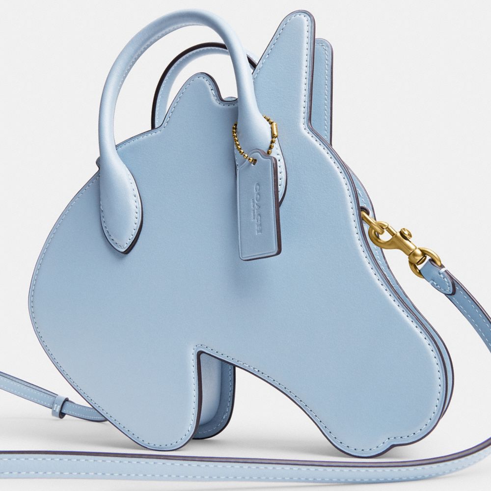 COACH®,SAC LICORNE EN CUIR RÉGÉNÉRÉ,Laiton/Jacinthe des bois,Closer View
