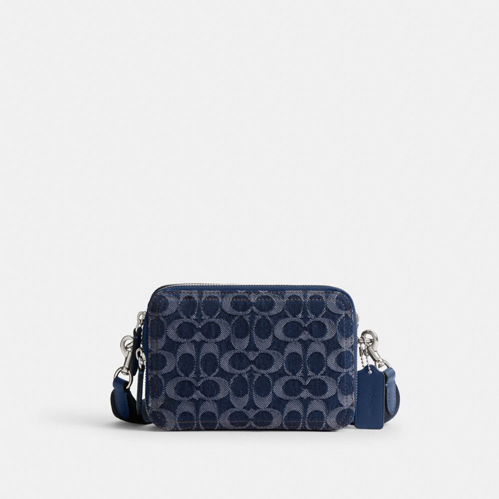 COACH®,Charter Crossbody Bag 19 In Signature Denim,,Front View