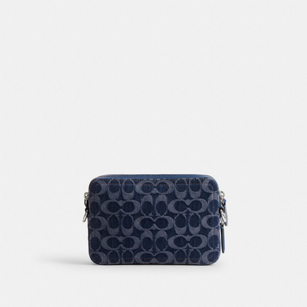 COACH®,Charter Crossbody Bag 19 In Signature Denim,,Back View