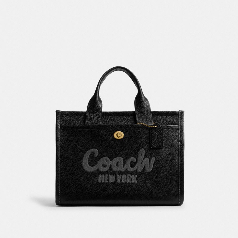 COACH®,CABAS CARGO,Laiton/Noir,Front View