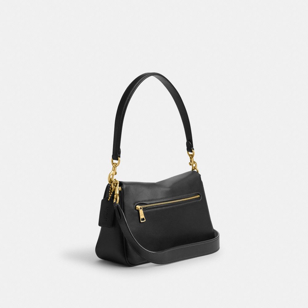 COACH®,Soft Tabby Shoulder Bag,Black,Angle View