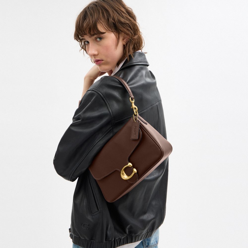 COACH®,Soft Tabby Shoulder Bag,Brown,Detail View