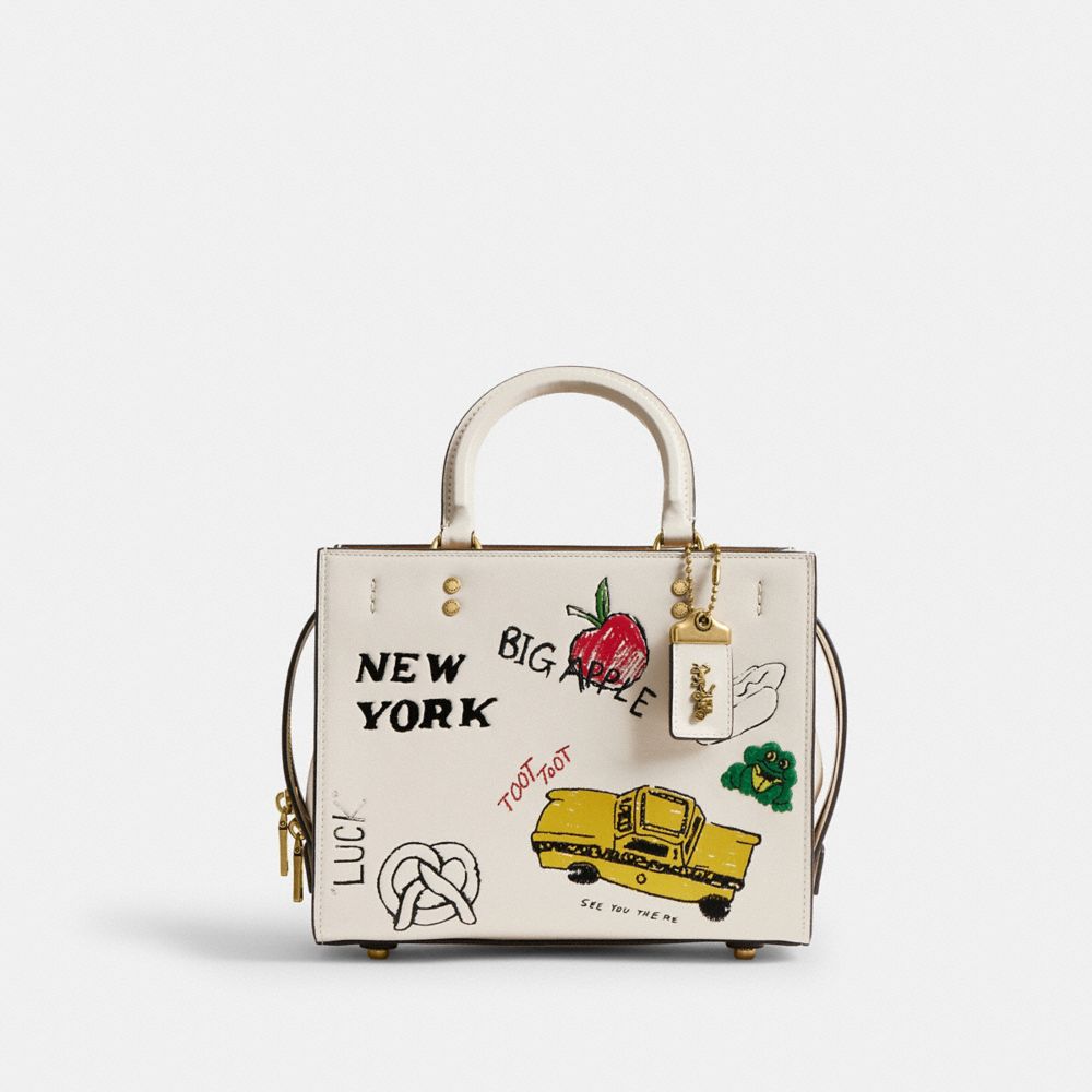 COACH®,Rogue Bag 25 With Sketch Print,,Front View