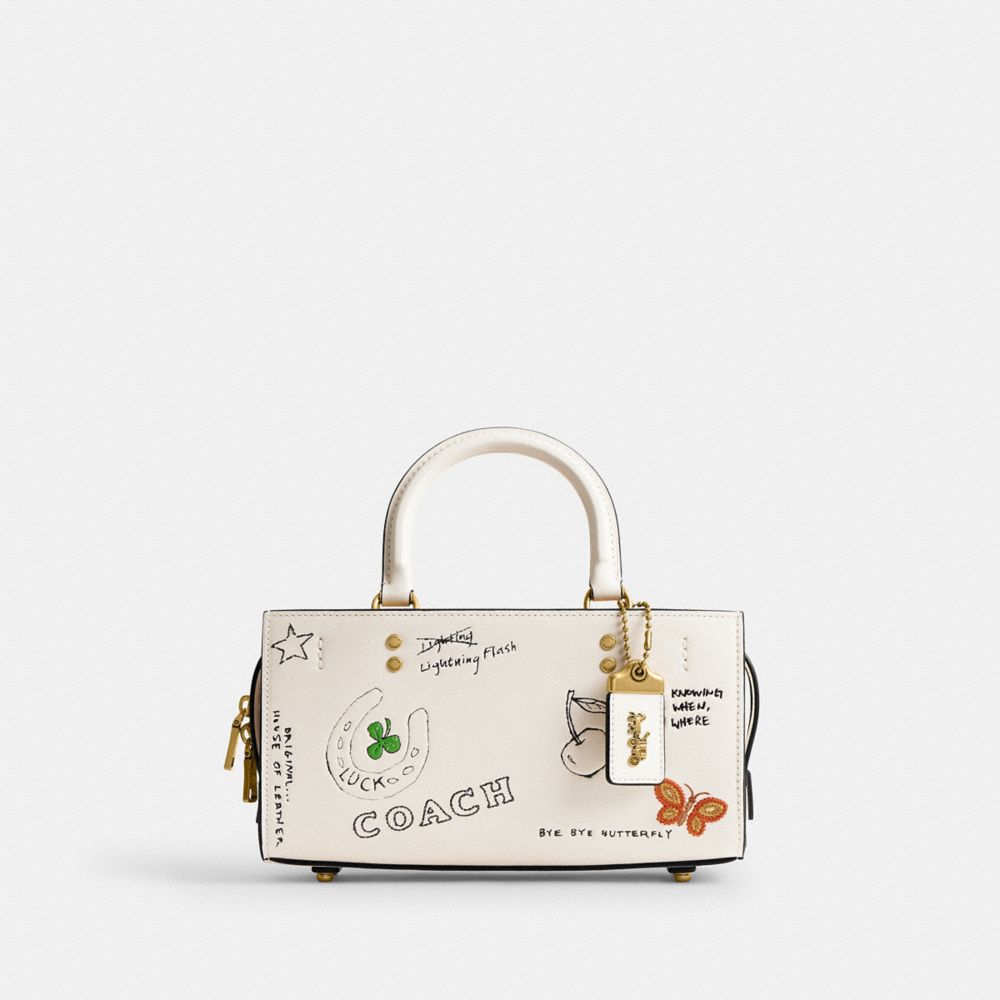 COACH®,Rogue Bag 26 With Sketch Print,,Front View