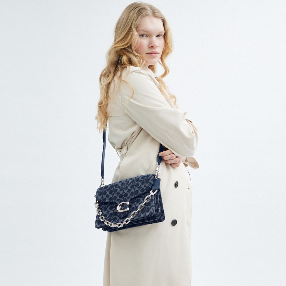 Coach In Silver/deep Blue Multi