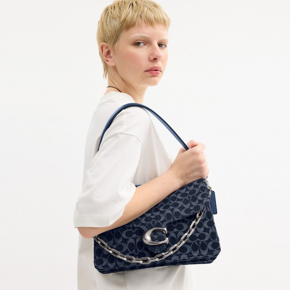Coach In Silver/deep Blue Multi