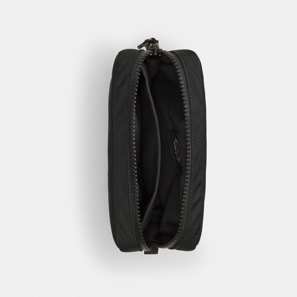 Coach Topia Loop Pouch In Recycled Polyester In Black
