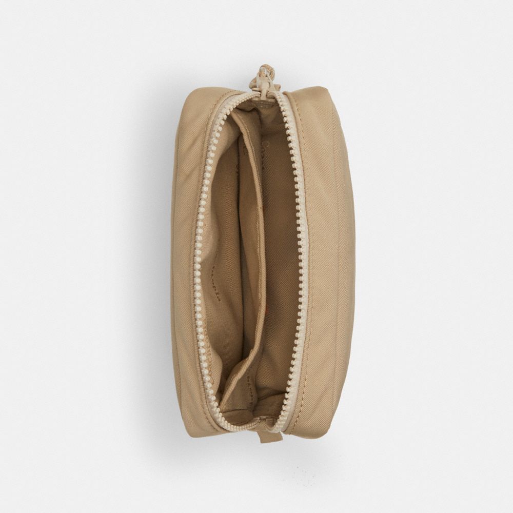 Coach Topia Loop Pouch In Recycled Polyester In Chino