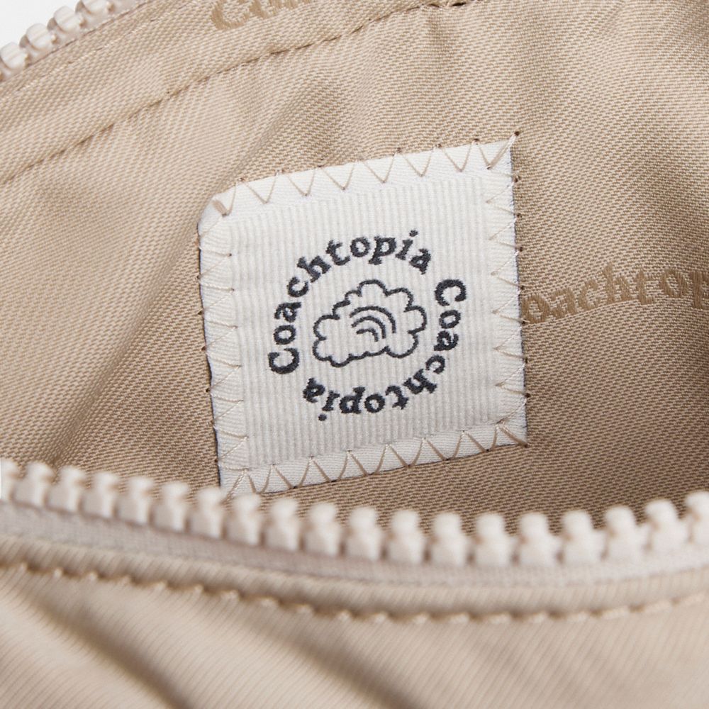 Coach Topia Loop Pouch In Recycled Polyester In Chino