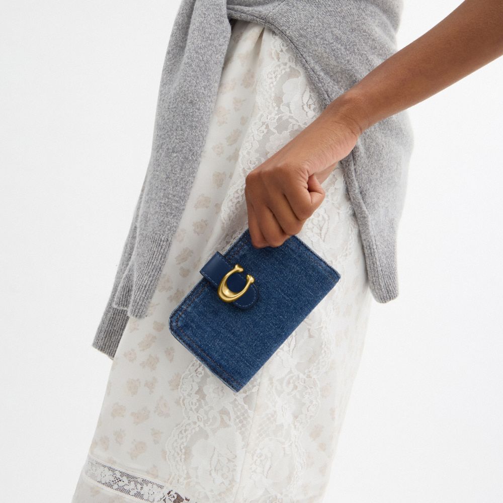 COACH®,Tabby Wallet,Navy,Detail View