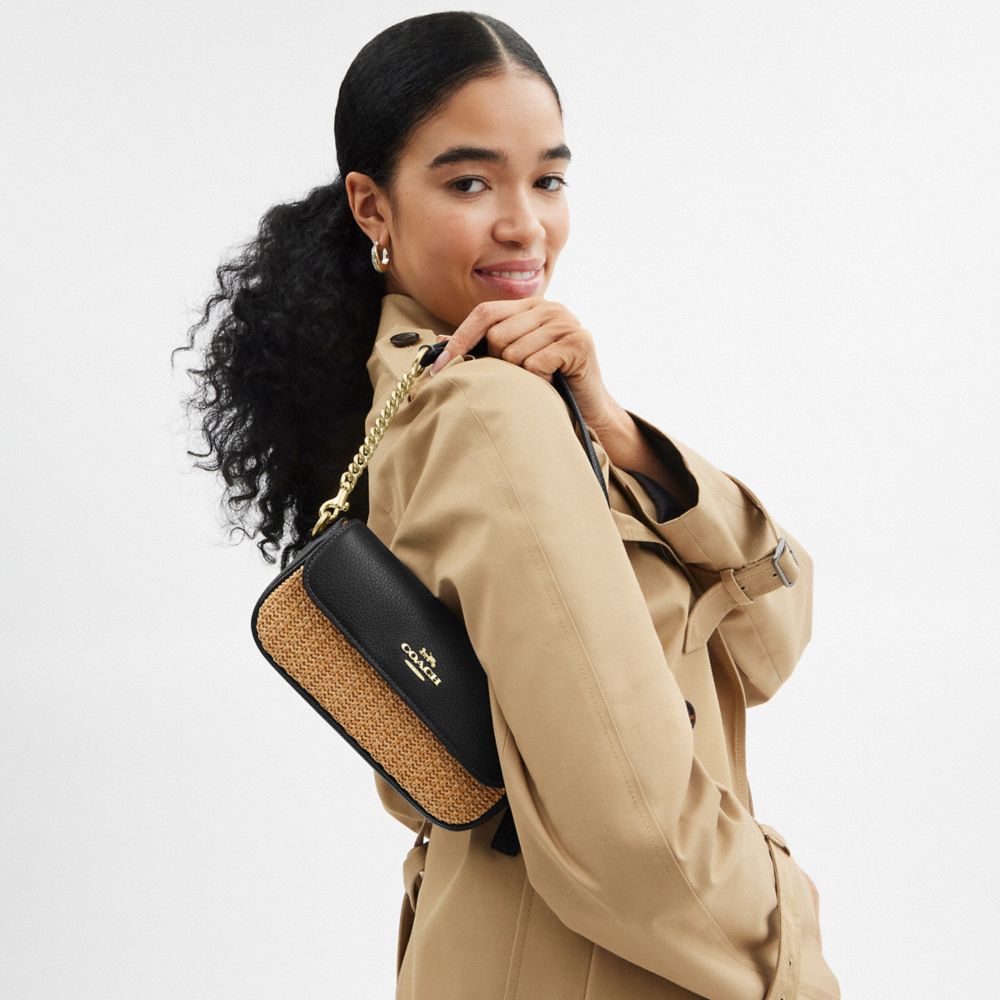 COACH®,SAC À RABAT HAILEY,Im/Toast/Noir,Detail View
