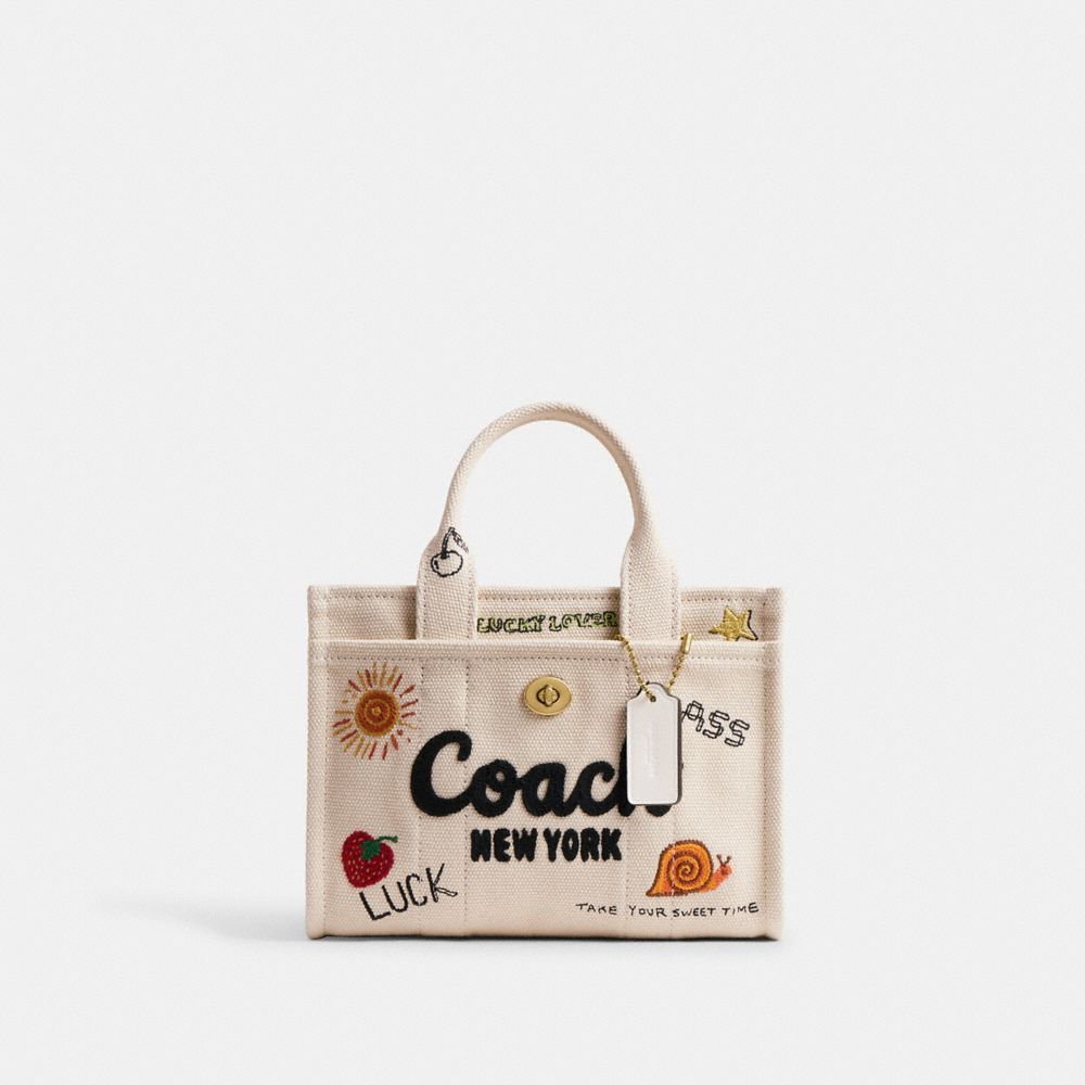 COACH®,Cargo Tote Bag 20 With Sketch Print,,Front View