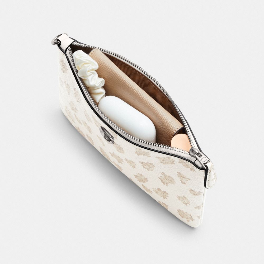 COACH®,Essential Small Wristlet With Floral Print,,Inside View,Top View