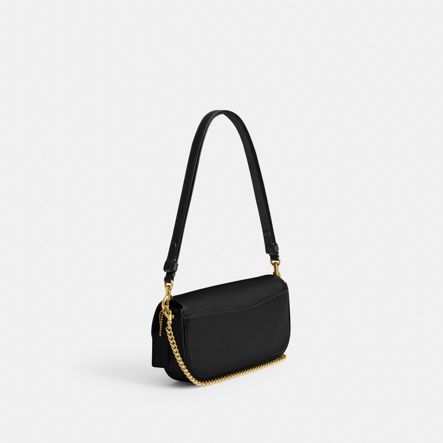 Женская сумка Coach Brook Flap Chain, цвет: Латунный / Чёрный — фото 2