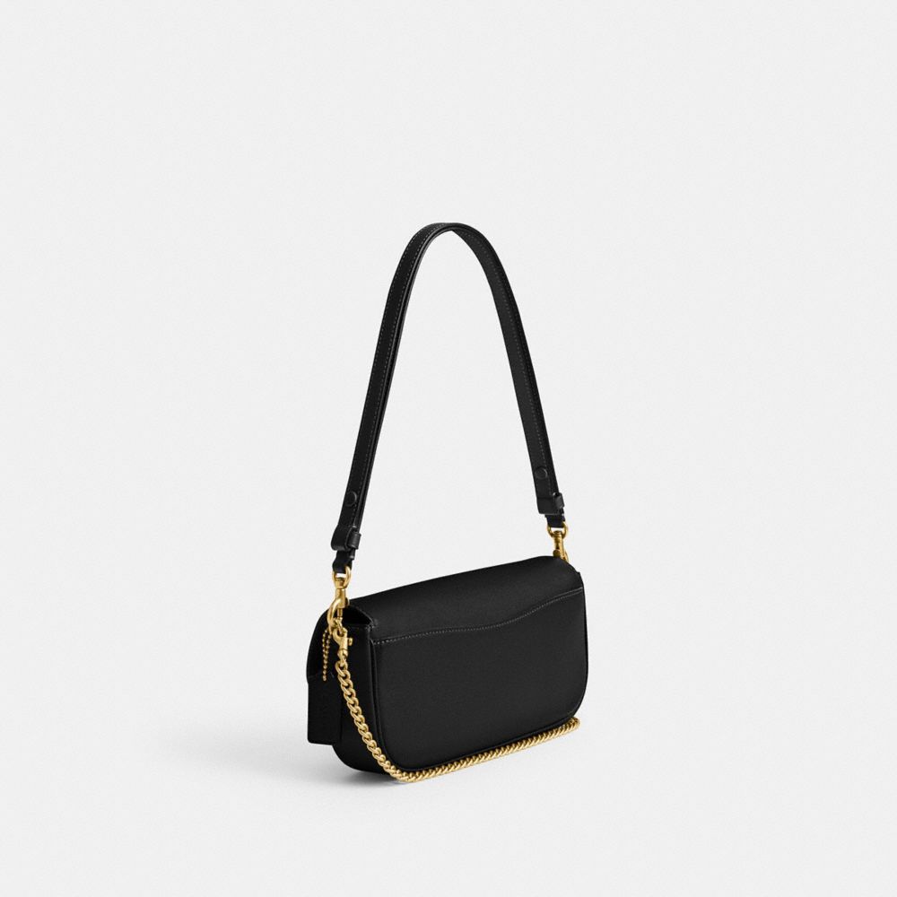 Coach Brook Flap Chain Bag In Black