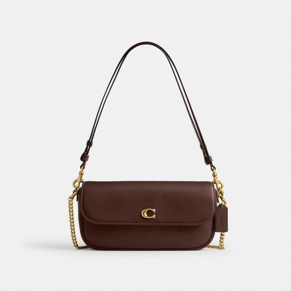 COACH BROOK TASCHE MIT UMSCHLAG UND KETTE 